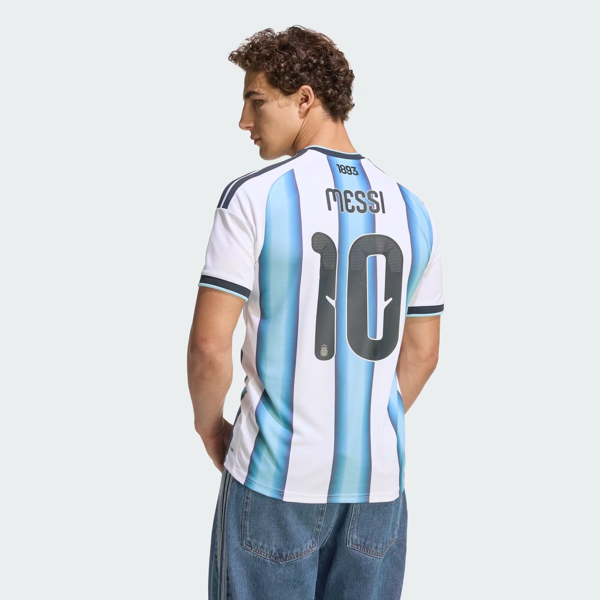  Áo thun Nam Đấu Sân nhà Argentina 26 Replica Messi 