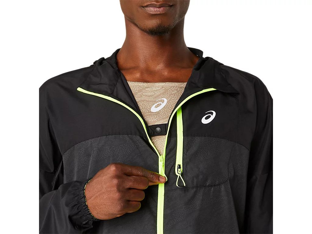  Áo khoác gió chạy bộ ASICS Nam Fujitrail Packable Windbreaker 2011C991.001 