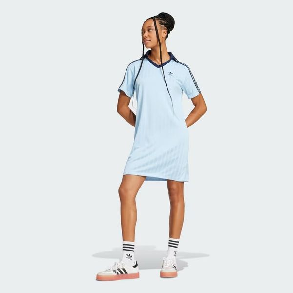  Váy Cổ Chữ V Jacquard Bóng Đá Adicolor 