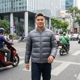  Áo khoác Nam lông vũ tổng hợp Essentials CLIMAWARM 