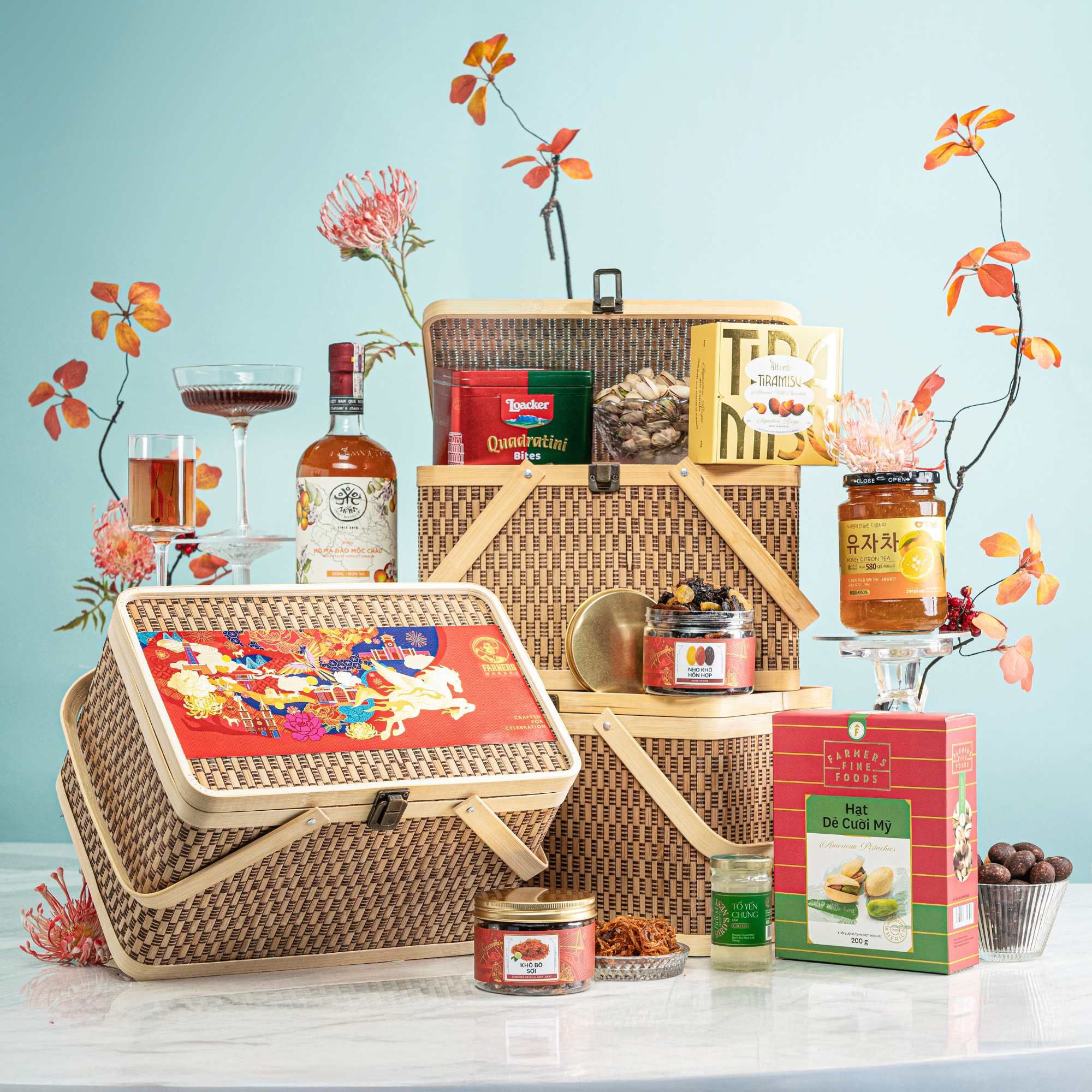  Giỏ Quà Tết Bamboo Harmony 08 (CHỈ GIAO TP.HCM) 