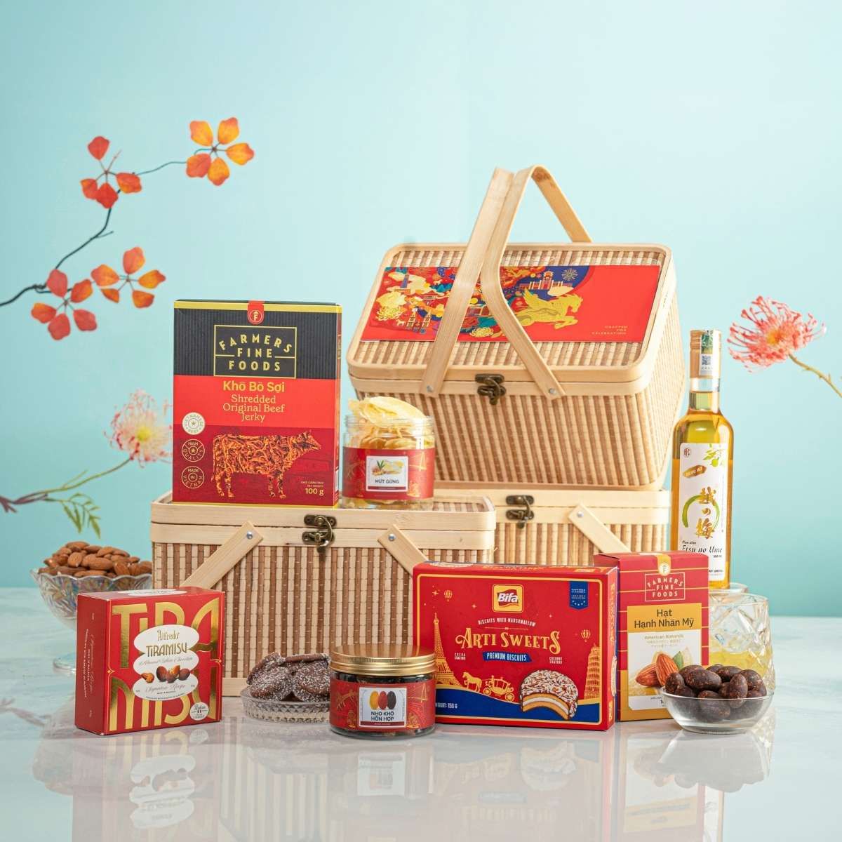  Giỏ Quà Tết Bamboo Harmony R.07 (GIAO HÀNG TOÀN QUỐC) 