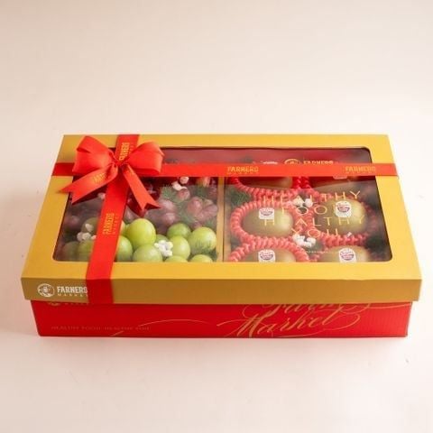  Hộp Quà Kiwi Đỏ Và Nho Các Loại Tone Đỏ Tiêu Chuẩn - GIAO NỘI THÀNH TPHCM 