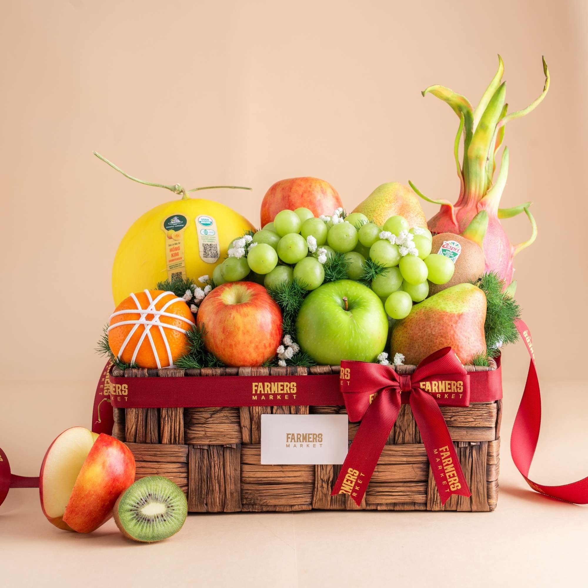  Giỏ Lục Bình Trái Cây Các Loại Tone Nâu Tinh Tế - GIAO NỘI THÀNH TPHCM 