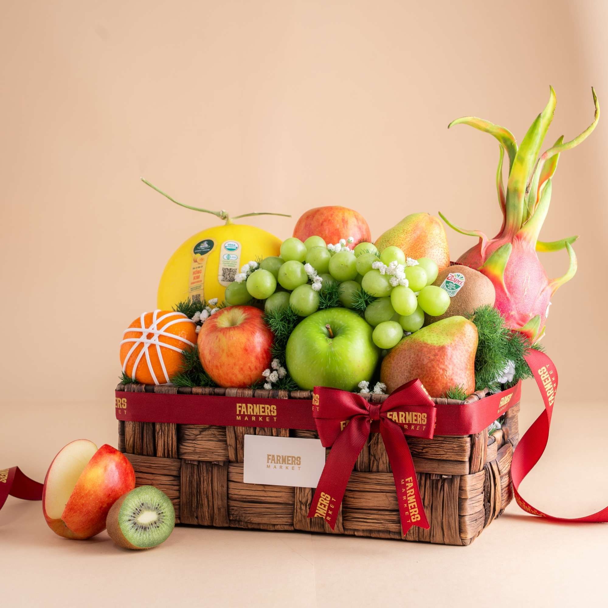  Giỏ Lục Bình Trái Cây Các Loại Tone Nâu Tinh Tế - GIAO NỘI THÀNH TPHCM 