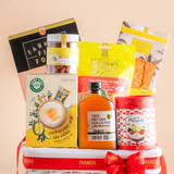  Giỏ Quà Bánh Và Ăn Vặt Tone Trắng Tiêu Chuẩn - GIAO NỘI THÀNH TPHCM 