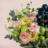  Giỏ Quà Trái Cây Và Hoa Ohara Hồng Tinh Tế  - GIAO NỘI THÀNH TPHCM 