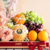  Giỏ Quà Trái Cây Và Hoa Thanh Lịch - GIAO NỘI THÀNH TPHCM 