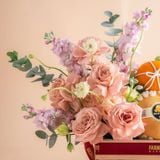  Giỏ Quà Trái Cây Và Hoa Thanh Lịch - GIAO NỘI THÀNH TPHCM 