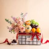  Giỏ Quà Trái Cây Và Hoa Thanh Lịch - GIAO NỘI THÀNH TPHCM 