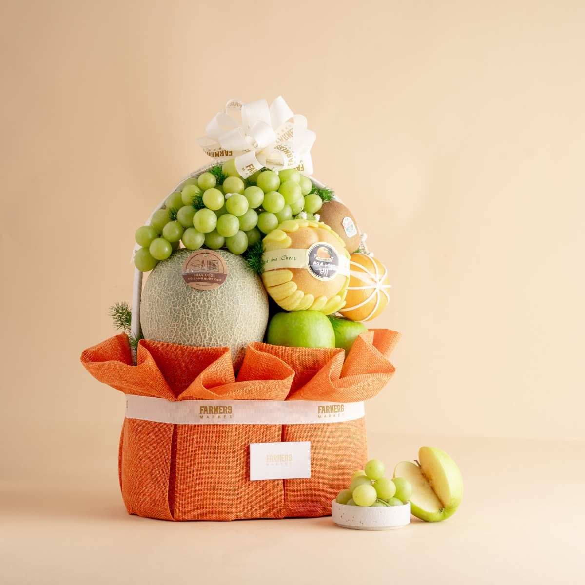  Giỏ Trái Cây Tươi Các Loại Tone Cam Tiêu Chuẩn - GIAO NỘI THÀNH TPHCM 