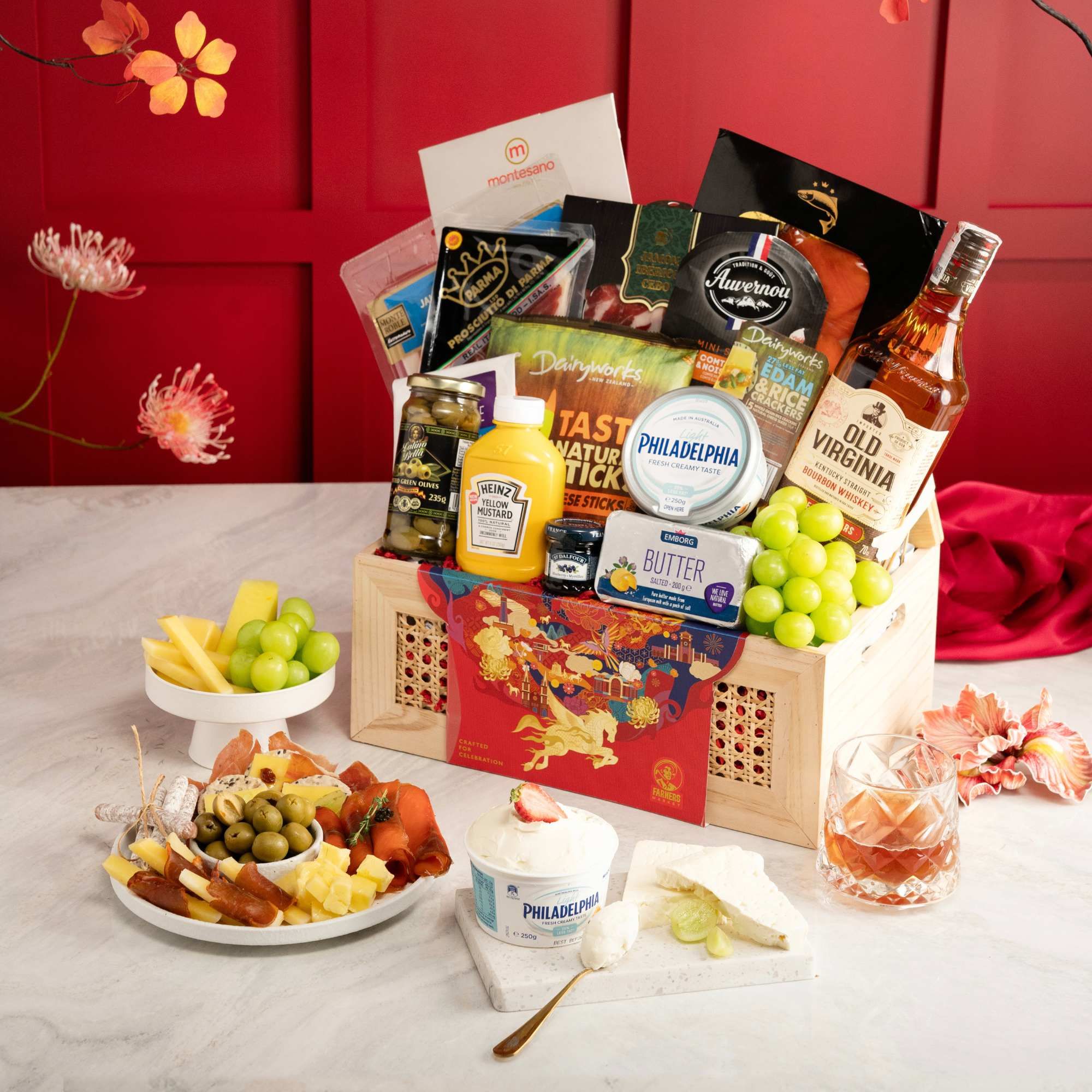  Giỏ Quà Tết Gourmet Delights R.02 (CHỈ GIAO TP.HCM) 