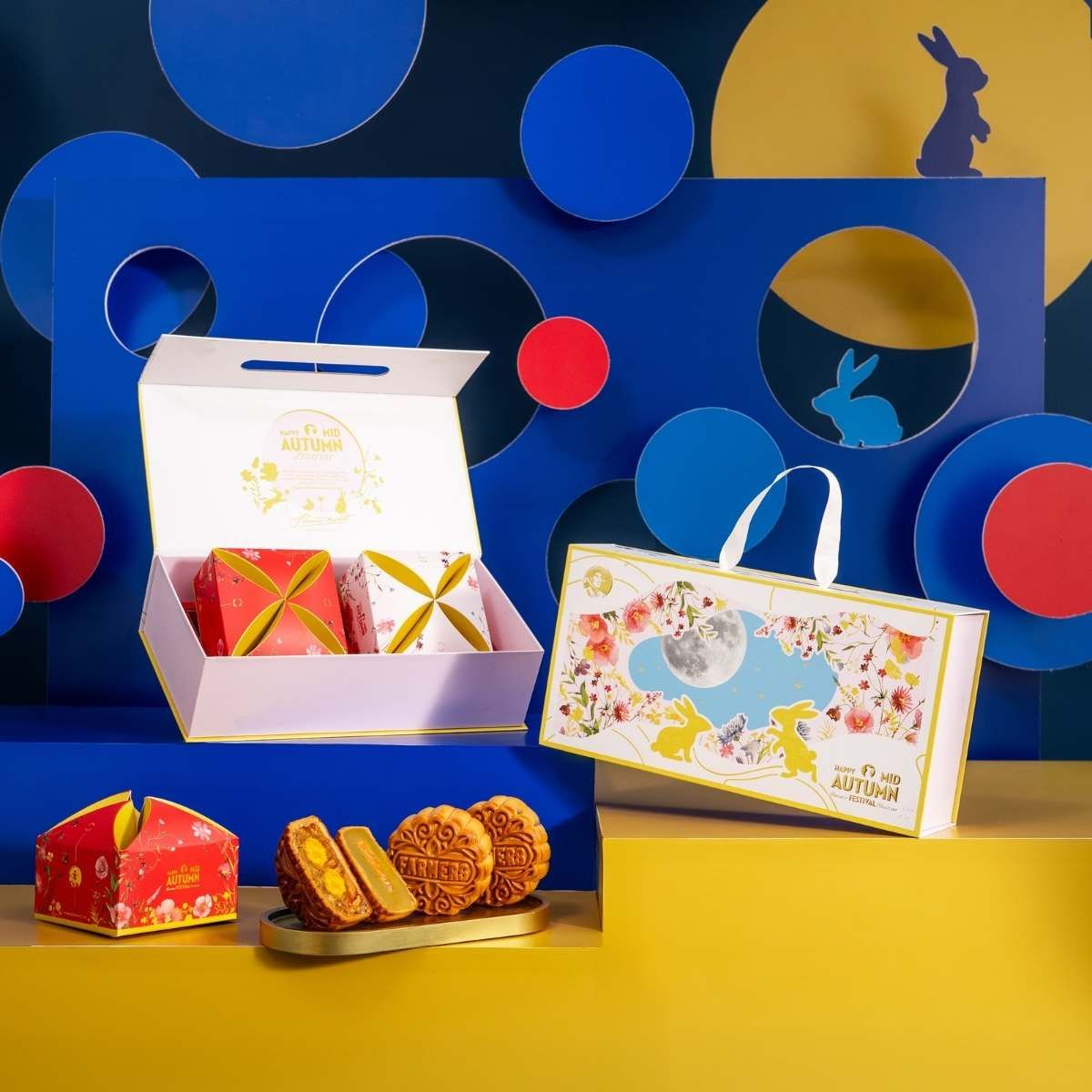  HỘP BÁNH TRUNG THU FLORAL 2504 - GIAO HÀNG TOÀN QUỐC 