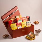  Hộp Quà Bánh Kẹo - Trái Cây Sấy Và Hạt Các Loại Tone Nâu Tinh Tế - GIAO NỘI THÀNH TPHCM 
