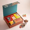 Hộp Quà Bánh Pía - Kẹo Dừa Và Xoài Sấy Tone Xanh Ngọc Cơ Bản - GIAO NỘI THÀNH TPHCM