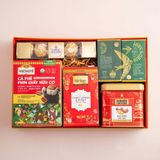  Hộp Quà Yến Chưng - Cà Phê Hữu Cơ Và Hạt Điều Tone Đỏ Tiêu Chuẩn - GIAO NỘI THÀNH TPHCM 