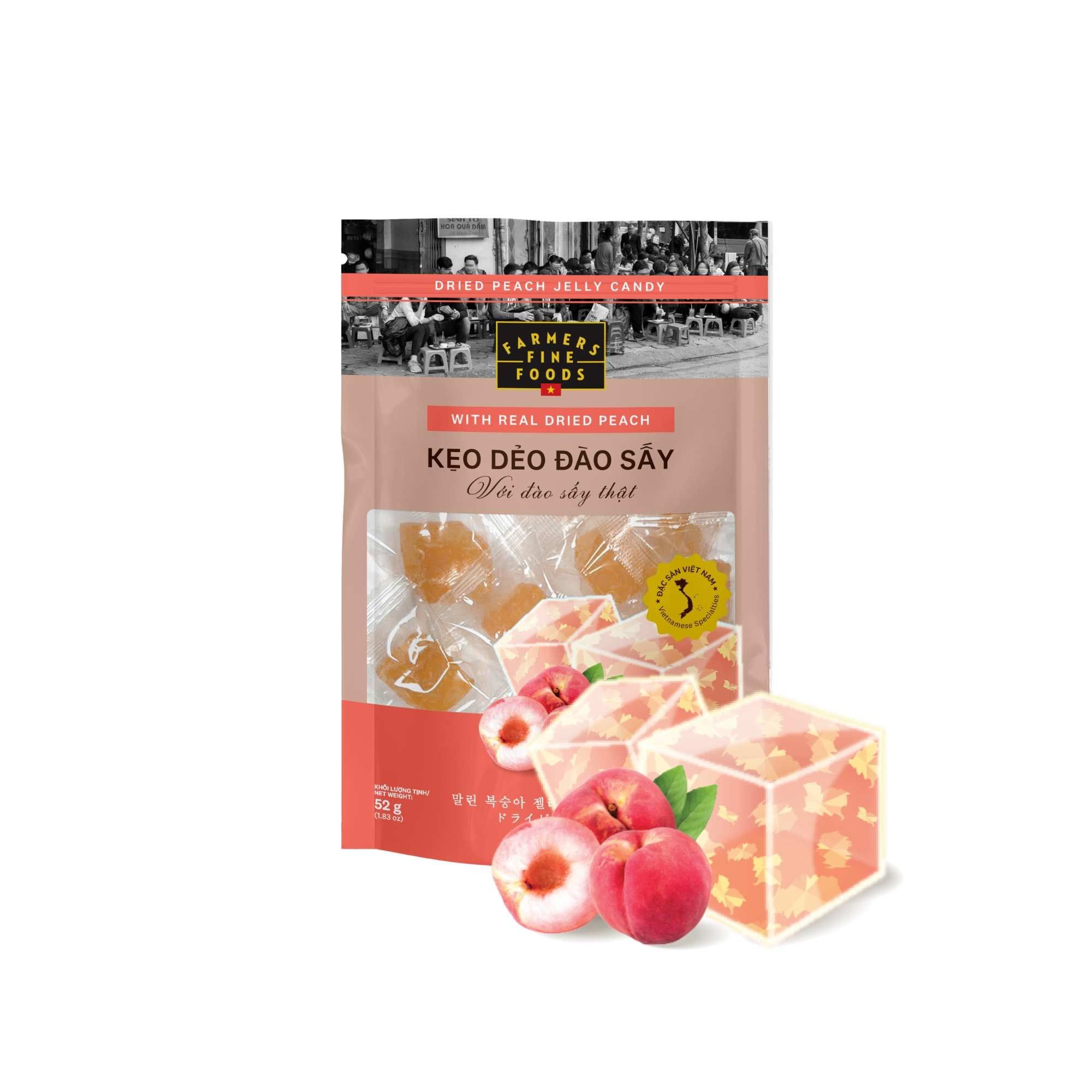  Kẹo dẻo đào sấy Farmers Fine Foods 52 g 