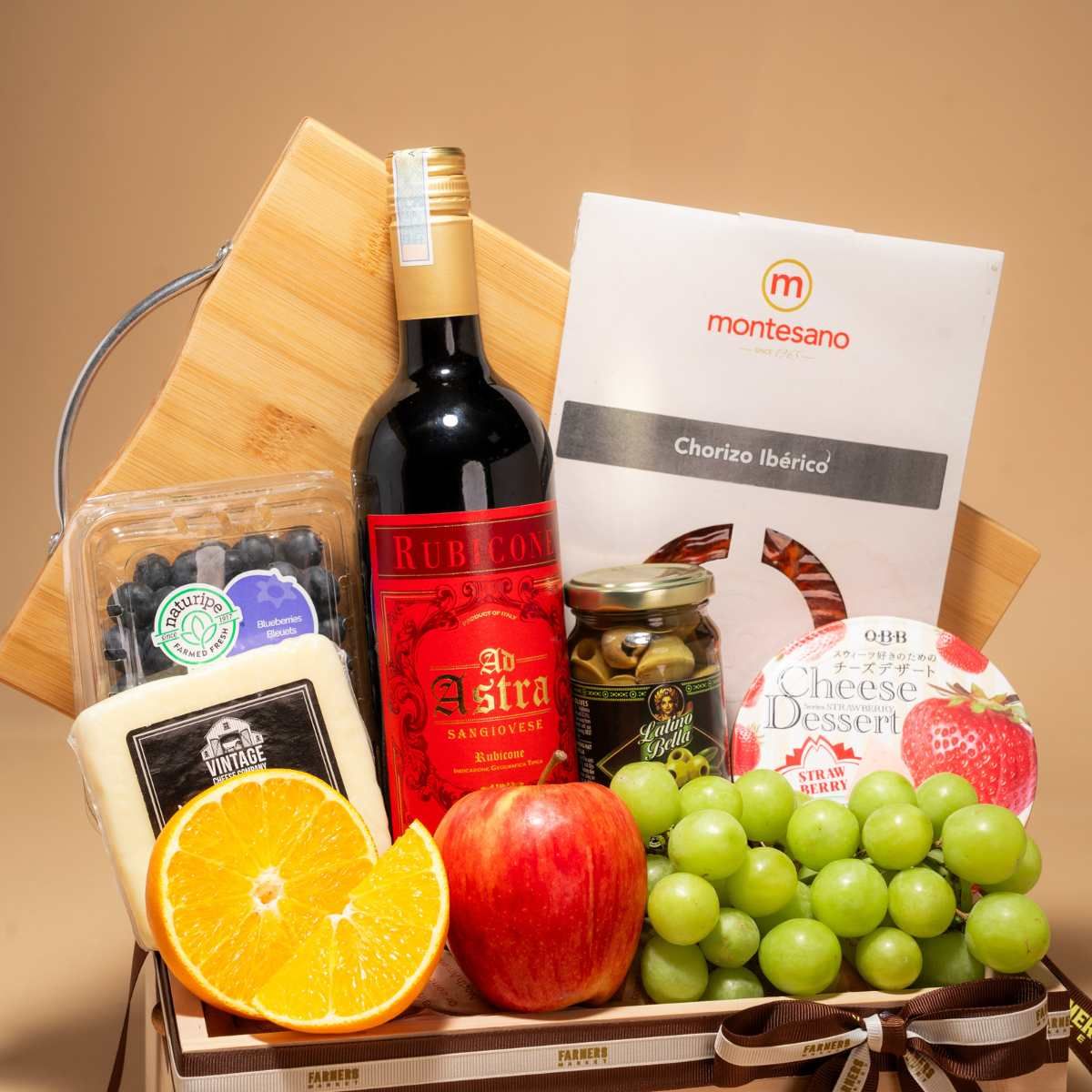  Khay Quà Rượu Vang, Phô Mai & Trái Cây Tinh Tế - GIAO NỘI THÀNH TPHCM 