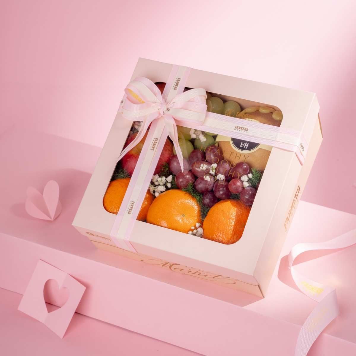  Hộp Quà Nho Và Trái Cây Các Loại Tone Hồng Cơ Bản 