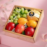  Hộp Quà Nho Xanh Và Trái Cây Các Loại Tone Hồng Tiêu Chuẩn - GIAO NỘI THÀNH TP.HCM 