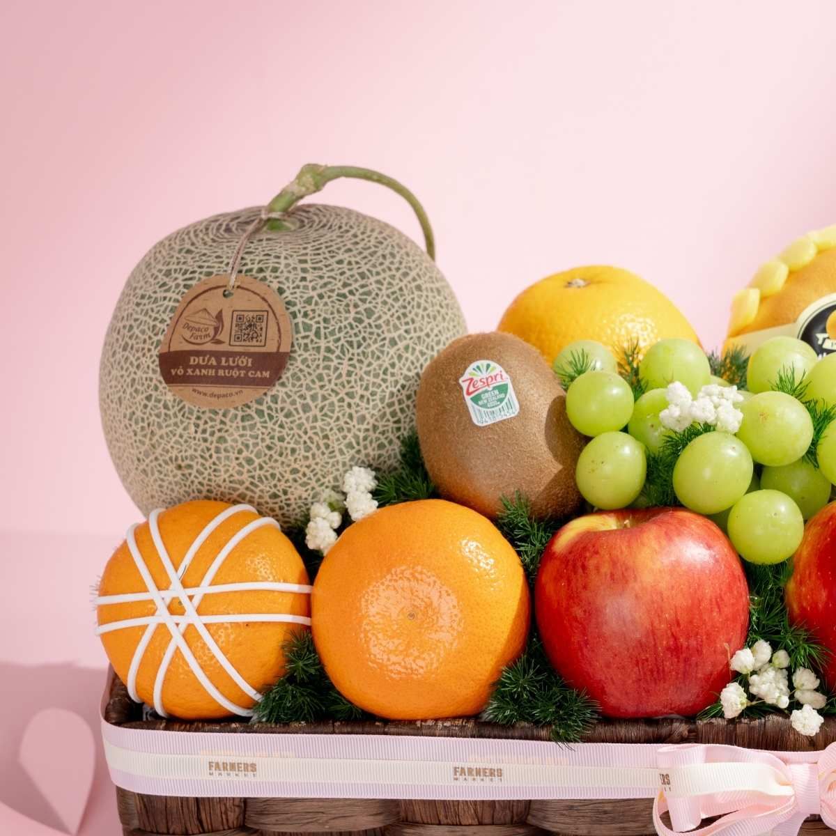  Giỏ Lục Bình Trái Cây Hỗn Hợp Tone Nâu Tiêu Chuẩn - GIAO NỘI THÀNH TPHCM 