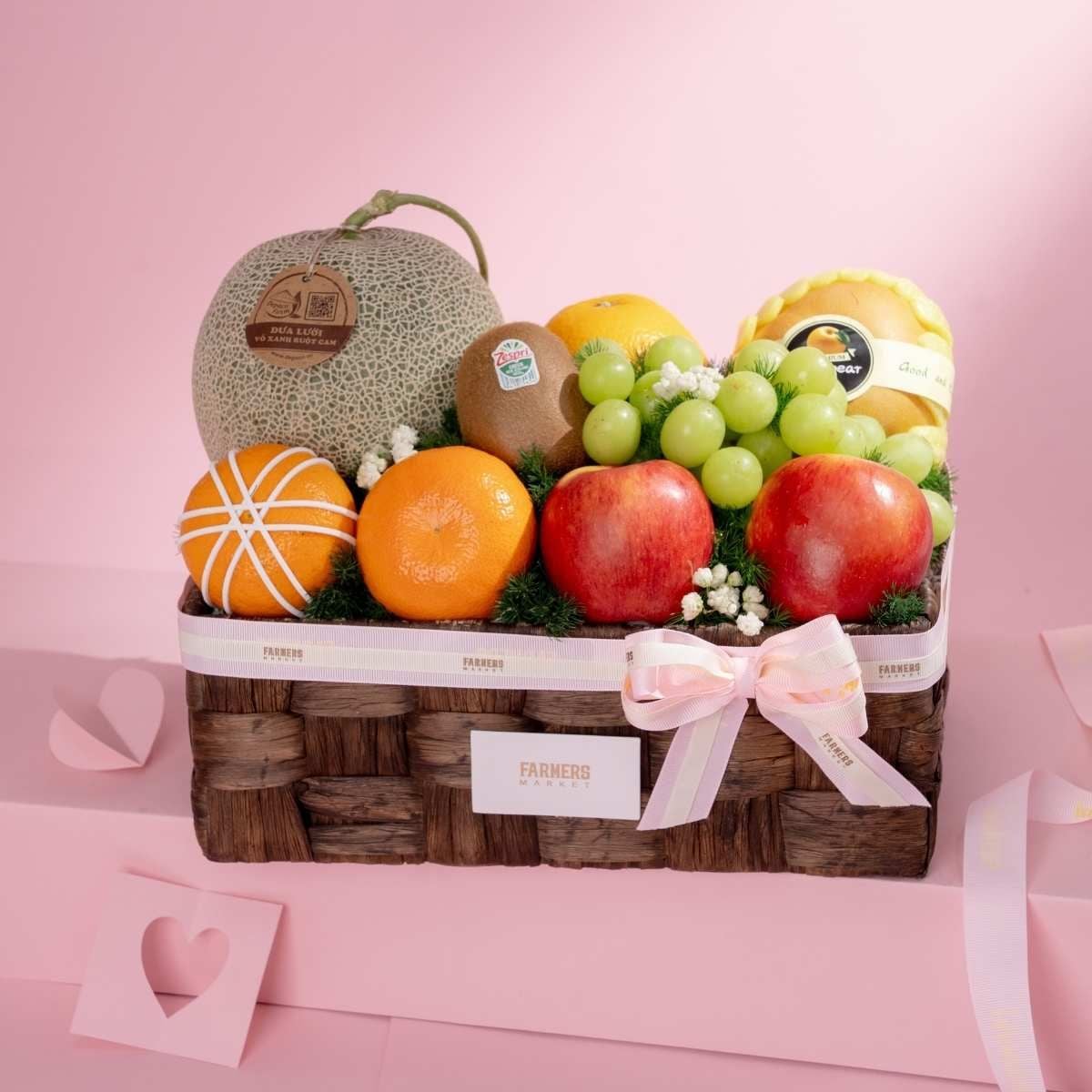  Giỏ Lục Bình Trái Cây Hỗn Hợp Tone Nâu Tiêu Chuẩn - GIAO NỘI THÀNH TPHCM 