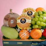  Giỏ Quà Nho Xanh Và Trái Cây Các Loại Tone Xanh Lá Tinh Tế - GIAO NỘI THÀNH TP.HCM 