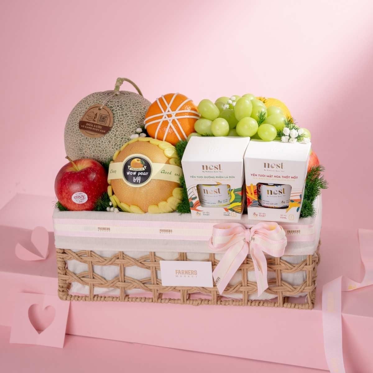 Giỏ Cói Trái Cây Các Loại Và Yến Tươi Thanh Lịch - GIAO NỘI THÀNH TPHCM 