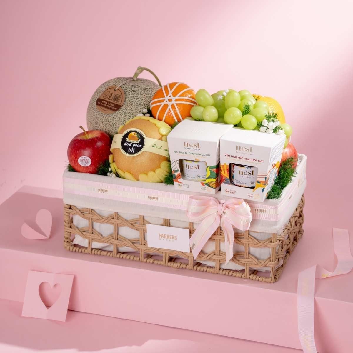  Giỏ Cói Trái Cây Các Loại Và Yến Tươi Thanh Lịch - GIAO NỘI THÀNH TPHCM 