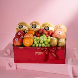  Giỏ Quà Nho Xanh Và Trái Cây Các Loại Tone Đỏ Tinh Tế - GIAO NỘI THÀNH TPHCM 