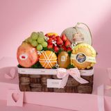  Giỏ Lục Bình Trái Cây Hỗn Hợp Tone Nâu Tinh Tế - GIAO NỘI THÀNH TPHCM 