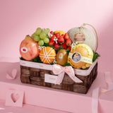  Giỏ Lục Bình Trái Cây Hỗn Hợp Tone Nâu Tinh Tế - GIAO NỘI THÀNH TPHCM 