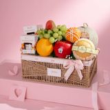  Giỏ Cói Trái Cây Các Loại Và Yến Tươi Tone Nâu Tinh Tế - GIAO NỘI THÀNH TPHCM 
