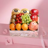  Giỏ Đan Trái Cây Hỗn Hợp Tone Trắng Tinh Tế - GIAO NỘI THÀNH TPHCM 