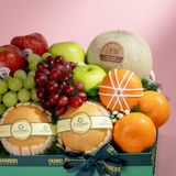  Giỏ Quà Nho Và Trái Cây Các Loại Tone Xanh Lá Tinh Tế - GIAO NỘI THÀNH TP.HCM 