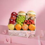  Giỏ Đan Trái Cây Hỗn Hợp Tone Trắng Thanh Lịch - GIAO NỘI THÀNH TPHCM 