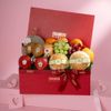 Giỏ Quà Nho Và Trái Cây Các Loại Tone Đỏ Thanh Lịch - GIAO NỘI THÀNH TPHCM