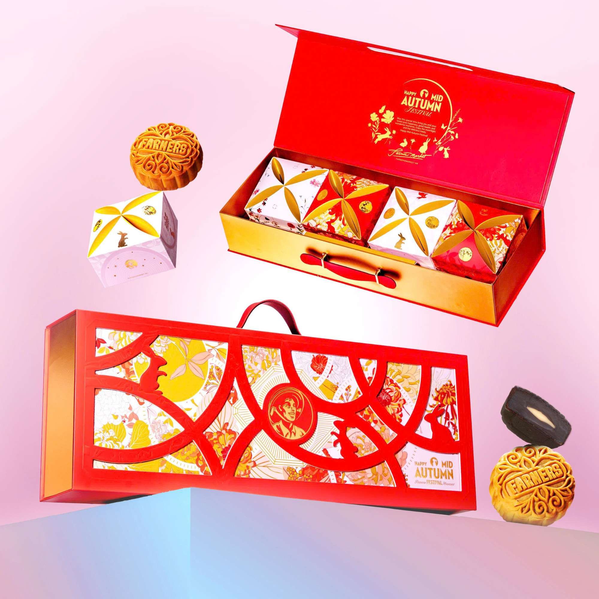  Bánh trung thu sò điệp xốt bào ngư thượng hạng một phần hai trứng Farmers Market 120G - GIAO HÀNG TOÀN QUỐC 
