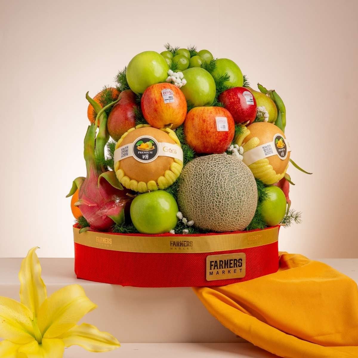  Tháp Trái Cây Tươi Tone Đỏ Tinh Tế - GIAO NỘI THÀNH TPHCM 
