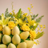  Tháp Xoài Và Hoa Ly Tone Vàng Thanh Lịch - GIAO NỘI THÀNH TPHCM 