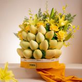  Tháp Xoài Và Hoa Ly Tone Vàng Thanh Lịch - GIAO NỘI THÀNH TPHCM 