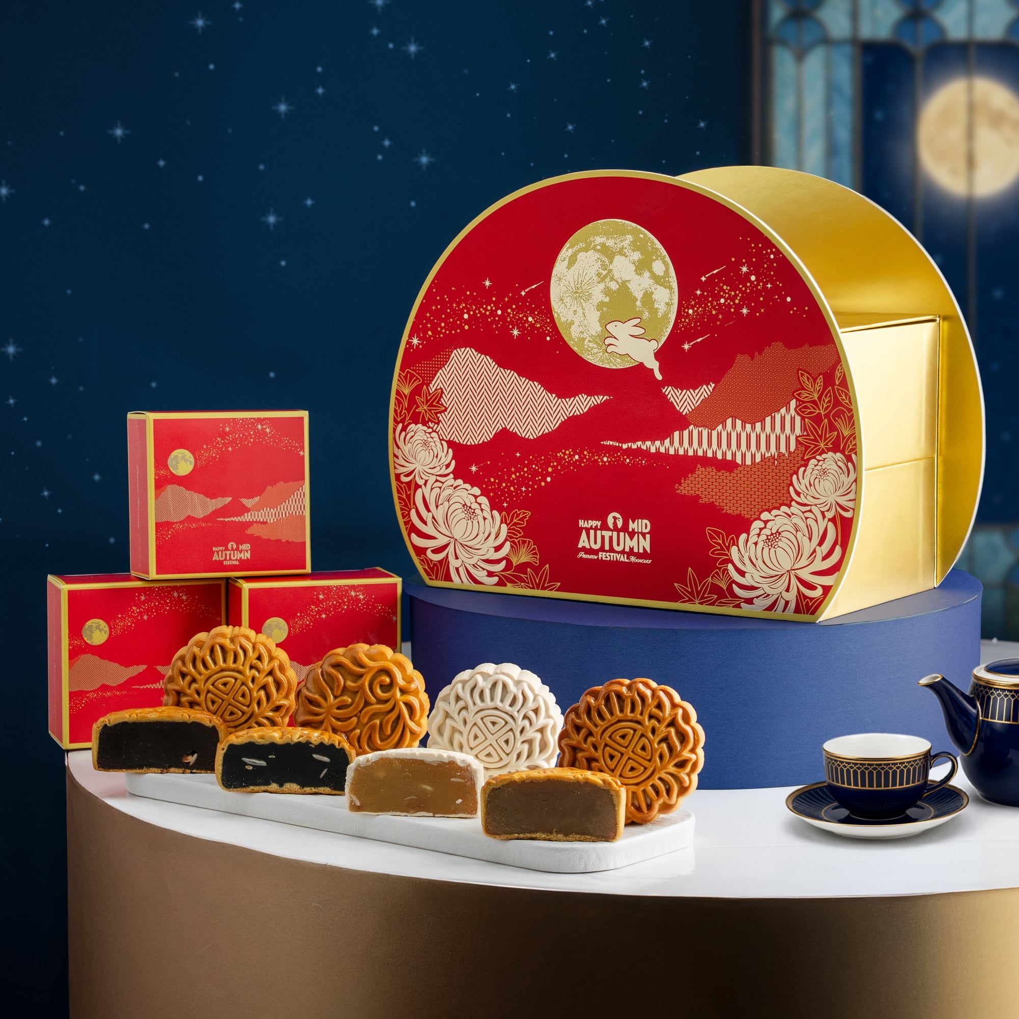  HỘP QUÀ TRUNG THU | THE GOLDEN BLOSSOM R.2601 - GIAO HÀNG NỘI THÀNH HCM 