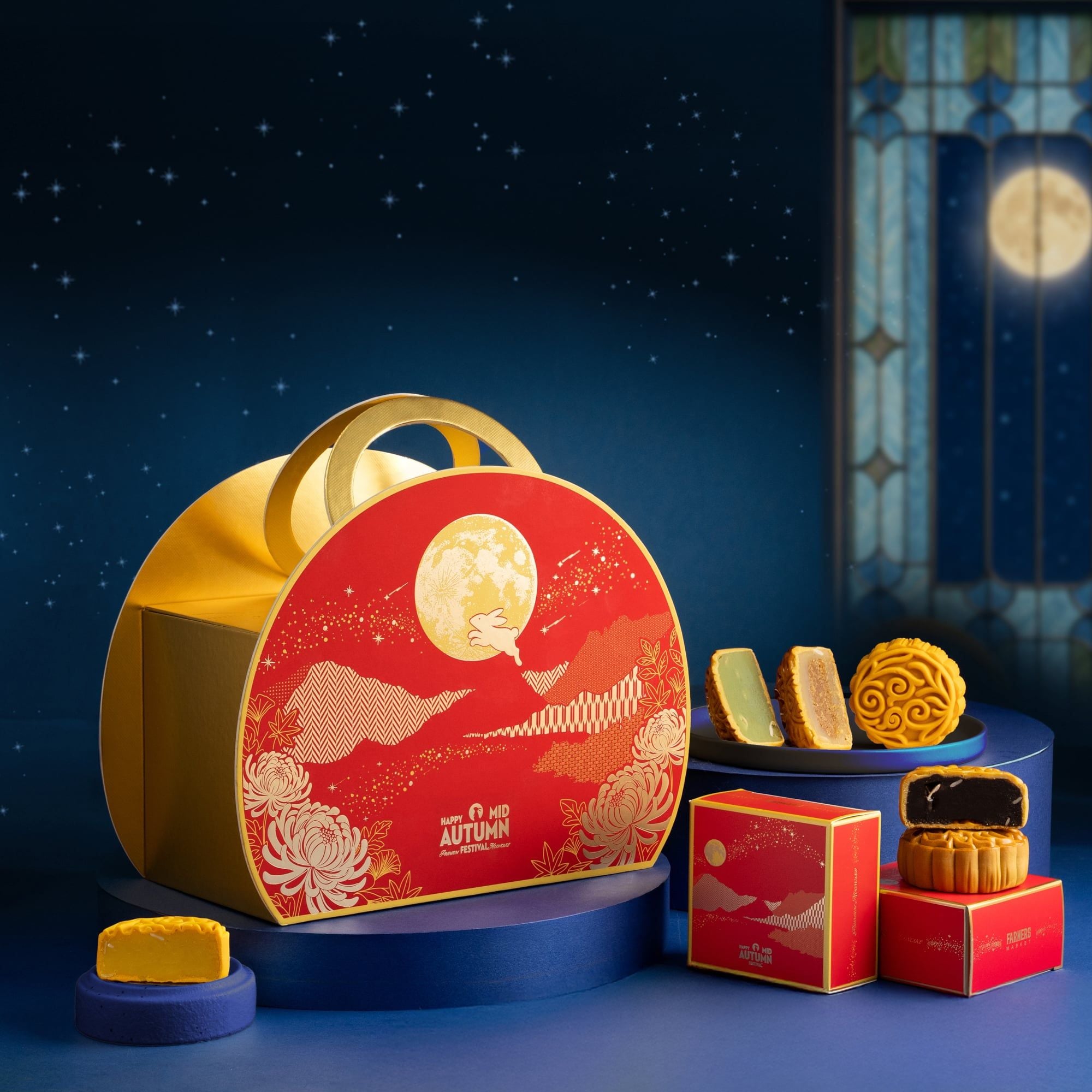  HỘP QUÀ TRUNG THU | THE GOLDEN BLOSSOM R.2602 - GIAO HÀNG NỘI THÀNH HCM 
