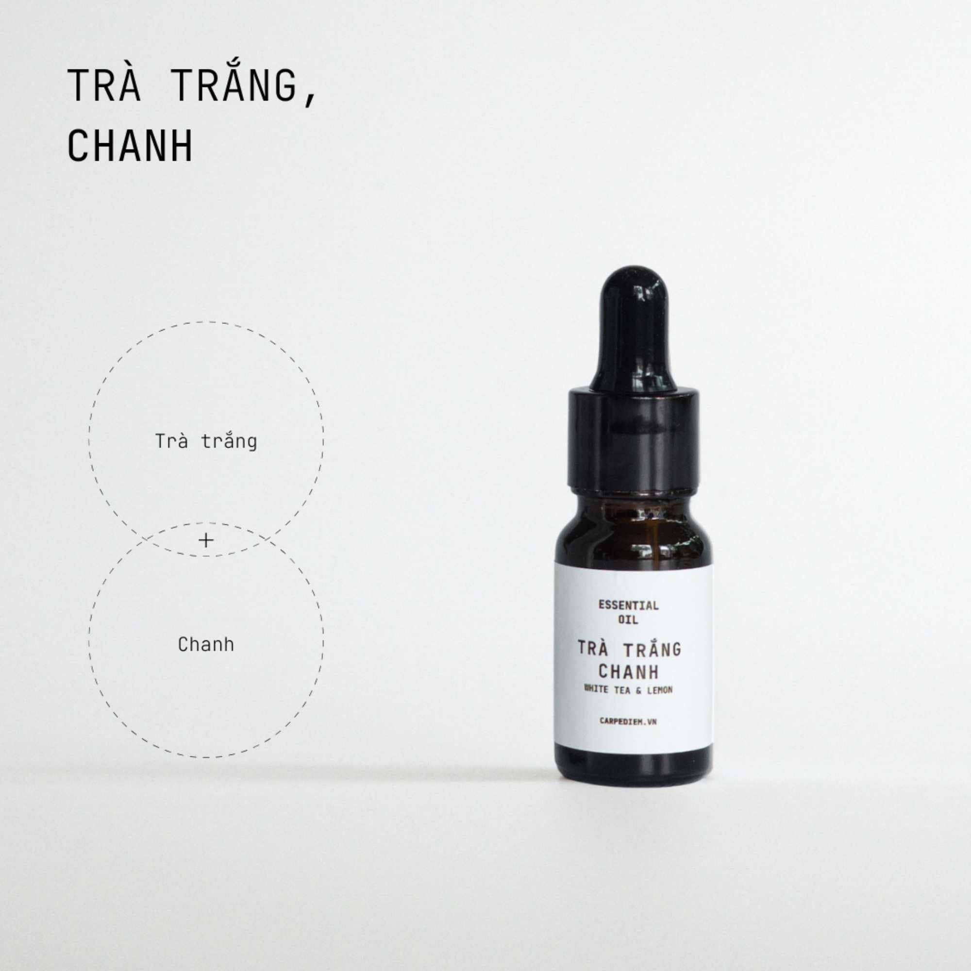  [PRE-ORDER 48H] Tinh dầu nhỏ giọt Carpe Diem- hương Trà Trắng & Chanh 10ML 