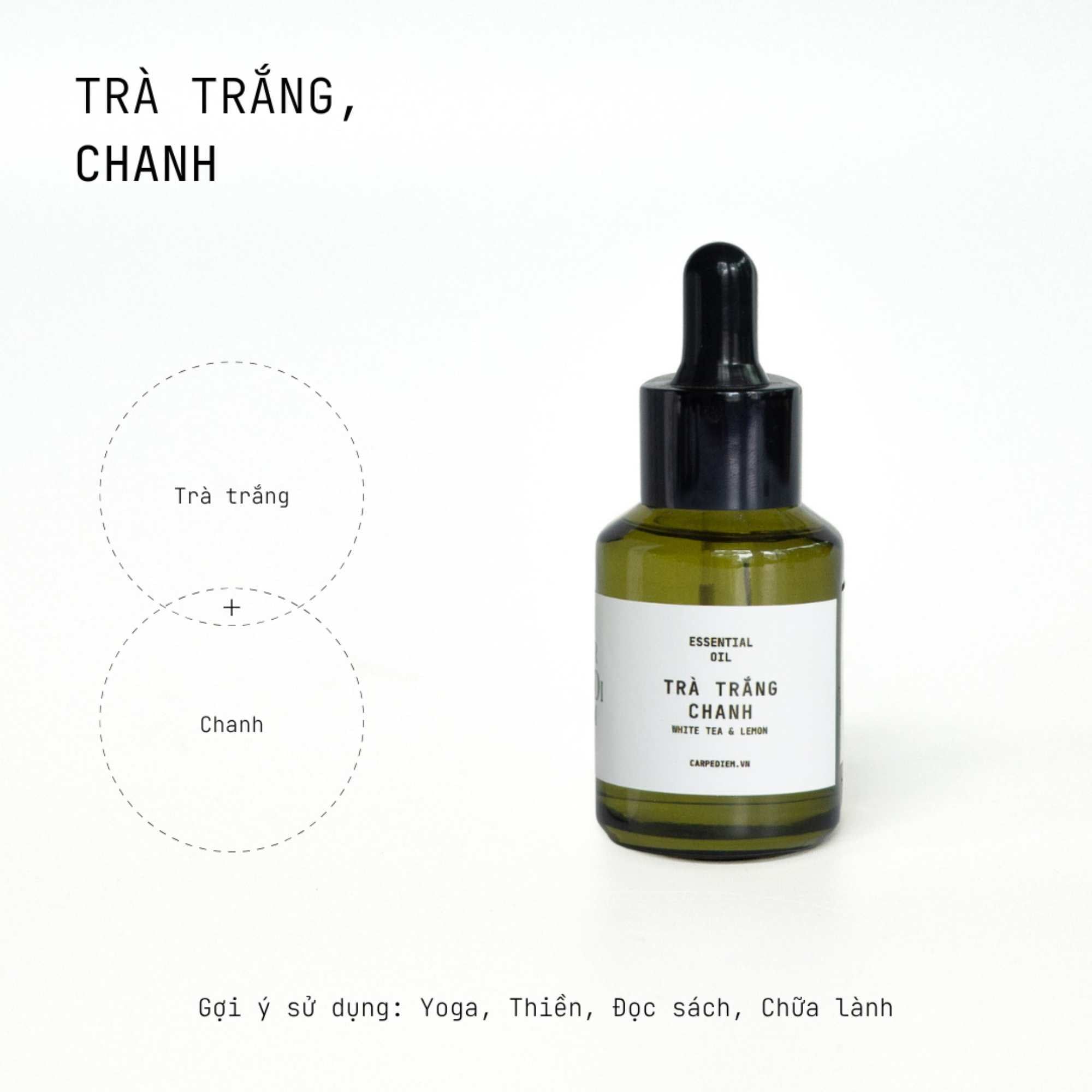 [PRE-ORDER 48H] Tinh dầu nhỏ giọt Carpe Diem- hương Trà Trắng & Chanh 30ML 