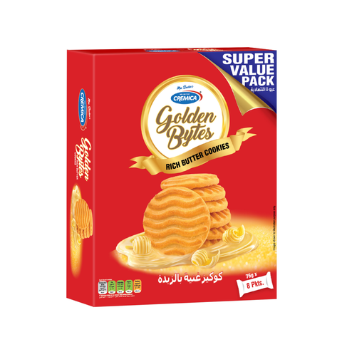  Bánh Quy Bơ Golden Bytes 608G (hộp) – CREMICA (I0023797) 