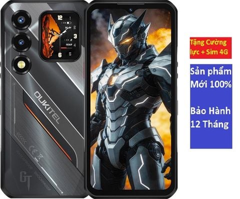 Điện thoại OUKITEL WP66 5G | 36(12+24)+512GB, 6.6'' FHD+, 11,000mAh, 108MP,Android 16, NFC, Màn hình phụ đẳng cấp