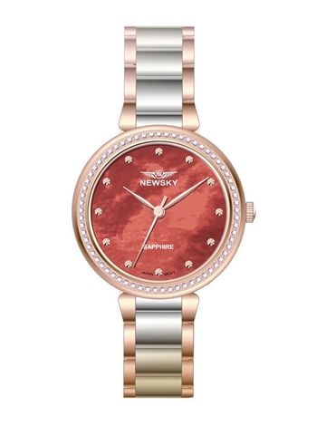 ĐỒNG HỒ NEWSKY NS5508L.S05 Nữ máy quartz kính sapphire size 30mm 3ATM