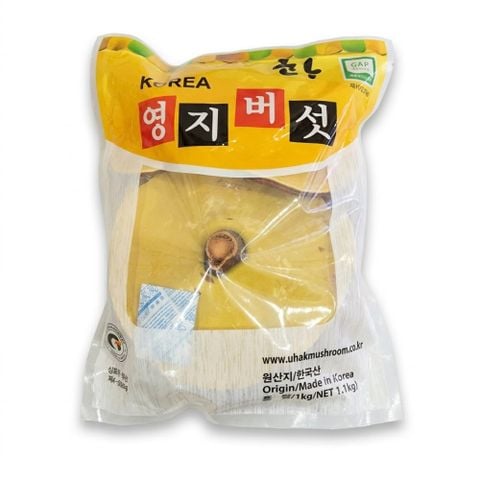 Nấm Linh Chi Vàng Chanh Nguyên Tai Uhak Mushroom Hàn Quốc 1kg