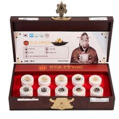 Viên An Cung Ngưu Hoàng Hoàn Hansusam Uhwangcheongsimwon Hàn Quốc Hộp Gỗ 10 Viên